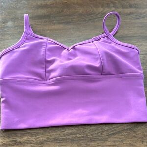 Five Purple Spaghetti Strap Bra/crop top